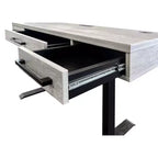 Bureau Martin Furniture Mason, finition bois laminé, à hauteur réglable électrique