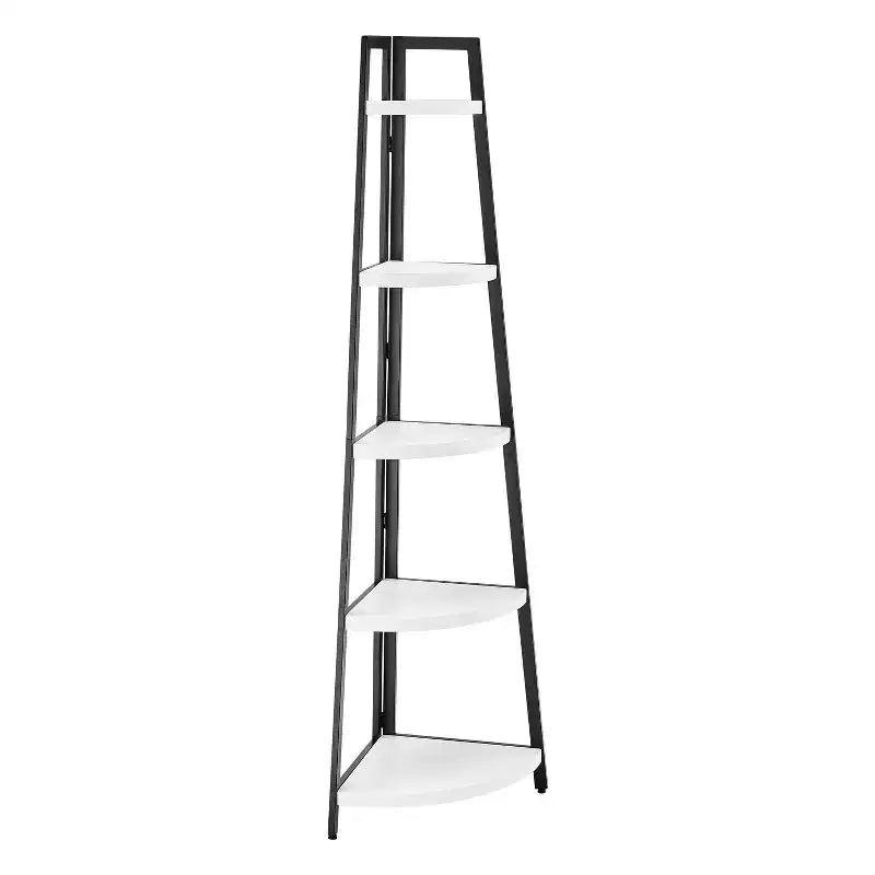 Étagère d'angle pyramidale à 5 niveaux autoportante de 70 po - Danya B.