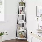 Étagère d'angle pyramidale à 5 niveaux autoportante de 70 po - Danya B.