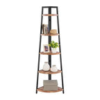 Étagère d'angle pyramidale à 5 niveaux autoportante de 70 po - Danya B.