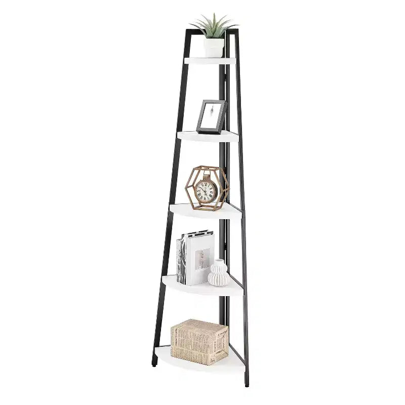 Étagère d'angle pyramidale à 5 niveaux autoportante de 70 po - Danya B.