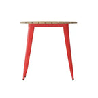Table de salle à manger Flash Furniture Declan de qualité commerciale, pour intérieur/extérieur, plateau rond de 76 cm en polyrésine toutes saisons avec base en acier