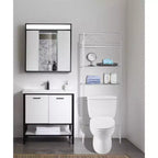 Meuble de Rangement/Optimiseur d'Espace au-dessus des Toilettes en Métal - J&V TEXTILES