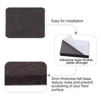 Unique Bargains Patins en Feutre Carrés Adhésifs Antidérapants Anti-Rayures pour Meubles Brun Foncé 1 x 1 x 1/4 po 60 Pièces