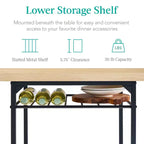 Ensemble de salle à manger moderne 3 pièces Best Choice Products, table et chaises carrées avec cadre en acier, étagère de rangement intégrée