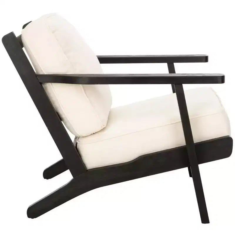 Fauteuil d'appoint Nico Mid-Century - ACH4501 - Ivoire/Noir - Safavieh