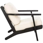 Fauteuil d'appoint Nico Mid-Century - ACH4501 - Ivoire/Noir - Safavieh