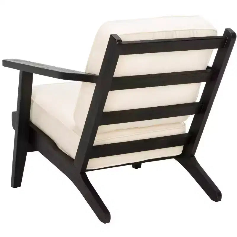 Fauteuil d'appoint Nico Mid-Century - ACH4501 - Ivoire/Noir - Safavieh