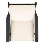 Fauteuil d'appoint Nico Mid-Century - ACH4501 - Ivoire/Noir - Safavieh