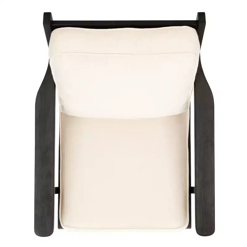 Fauteuil d'appoint Nico Mid-Century - ACH4501 - Ivoire/Noir - Safavieh