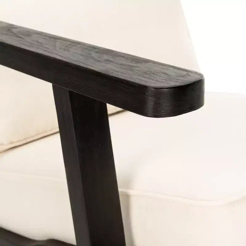 Fauteuil d'appoint Nico Mid-Century - ACH4501 - Ivoire/Noir - Safavieh