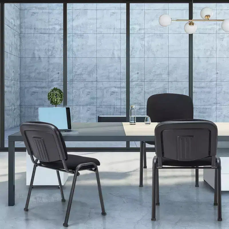 Costway Chaise de bureau visiteur, empilable, pour salle d'attente ou de conférence