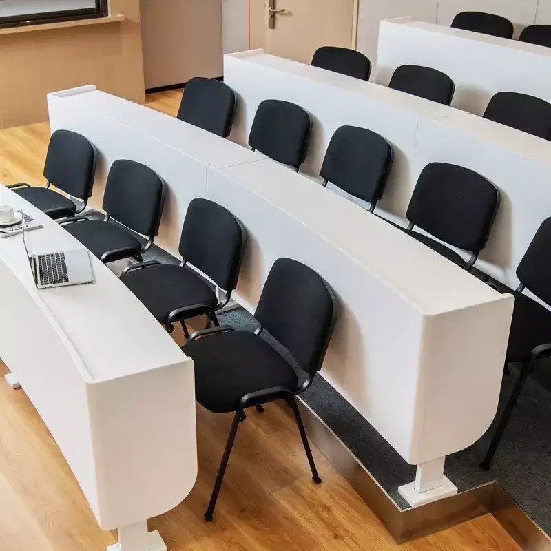 Costway Chaise de bureau visiteur, empilable, pour salle d'attente ou de conférence