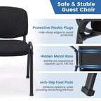 Costway Chaise de bureau visiteur, empilable, pour salle d'attente ou de conférence