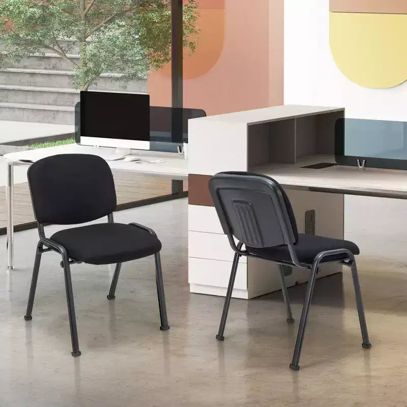 Costway Chaise de bureau visiteur, empilable, pour salle d'attente ou de conférence