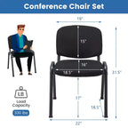 Costway Chaise de bureau visiteur, empilable, pour salle d'attente ou de conférence