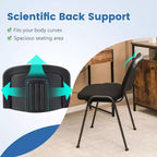 Costway Chaise de bureau visiteur, empilable, pour salle d'attente ou de conférence