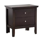Table de chevet à 2 tiroirs Primo de Passion Furniture (61 cm H x 48 cm L x 39 cm P)