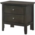 Table de chevet à 2 tiroirs Primo de Passion Furniture (61 cm H x 48 cm L x 39 cm P)
