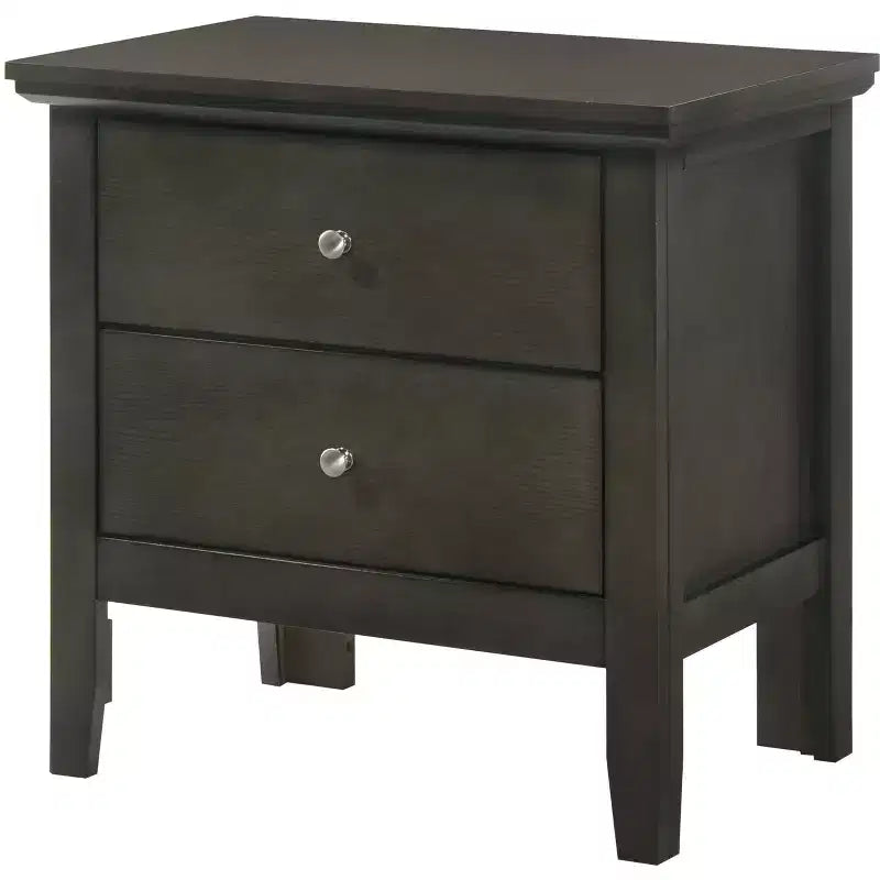 Table de chevet à 2 tiroirs Primo de Passion Furniture (61 cm H x 48 cm L x 39 cm P)