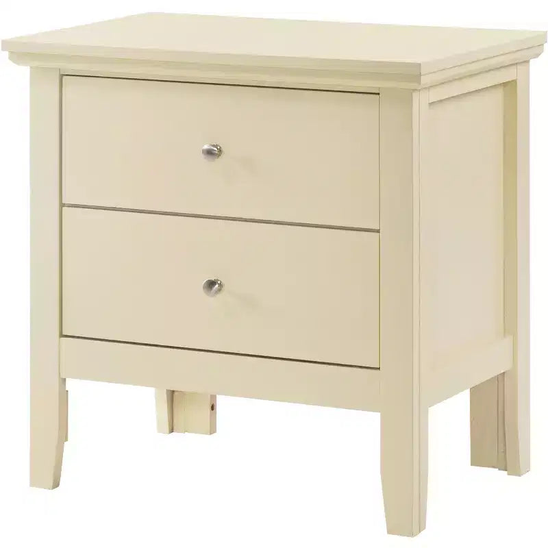 Table de chevet à 2 tiroirs Primo de Passion Furniture (61 cm H x 48 cm L x 39 cm P)
