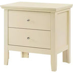 Table de chevet à 2 tiroirs Primo de Passion Furniture (61 cm H x 48 cm L x 39 cm P)