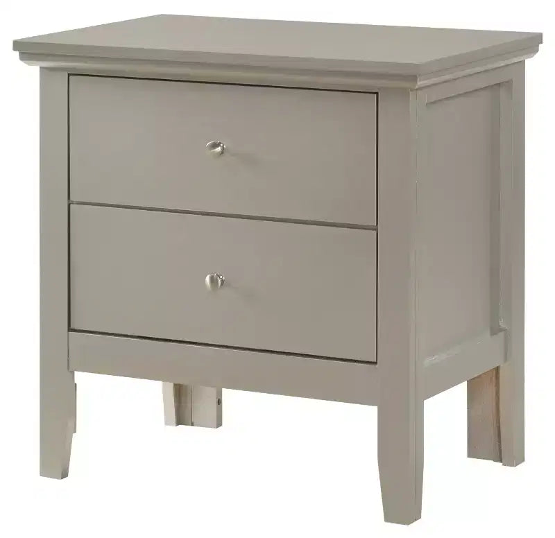 Table de chevet à 2 tiroirs Primo de Passion Furniture (61 cm H x 48 cm L x 39 cm P)
