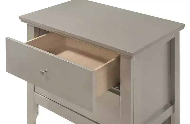 Table de chevet à 2 tiroirs Primo de Passion Furniture (61 cm H x 48 cm L x 39 cm P)