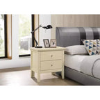 Table de chevet à 2 tiroirs Primo de Passion Furniture (61 cm H x 48 cm L x 39 cm P)