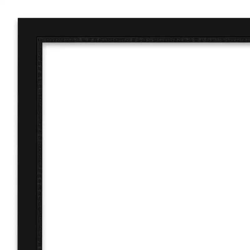 Amanti Art Avon Miroir Mural de Salle de Bain Bisauté, Noir, Étroit, Petit