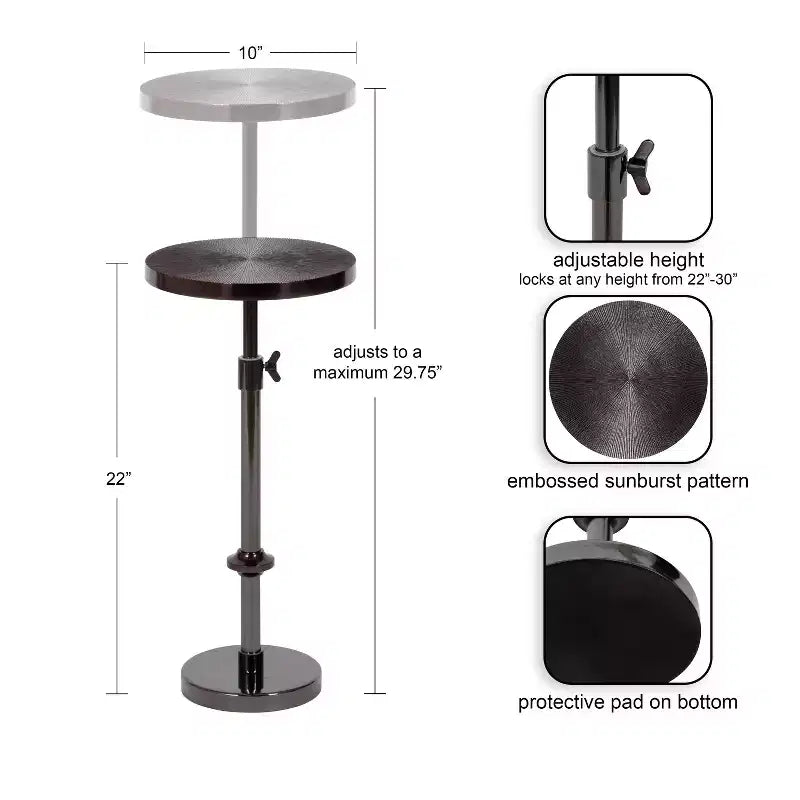 Table et support de plantes en métal Kate and Laurel Engles
