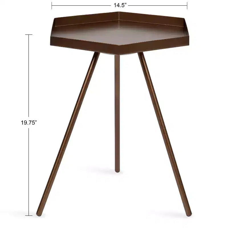 Table d'appoint hexagonale Kate and Laurel Kashvi