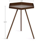 Table d'appoint hexagonale Kate and Laurel Kashvi