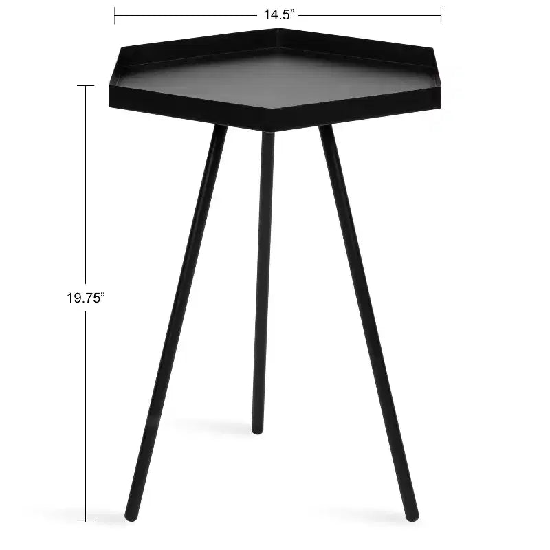 Table d'appoint hexagonale Kate and Laurel Kashvi