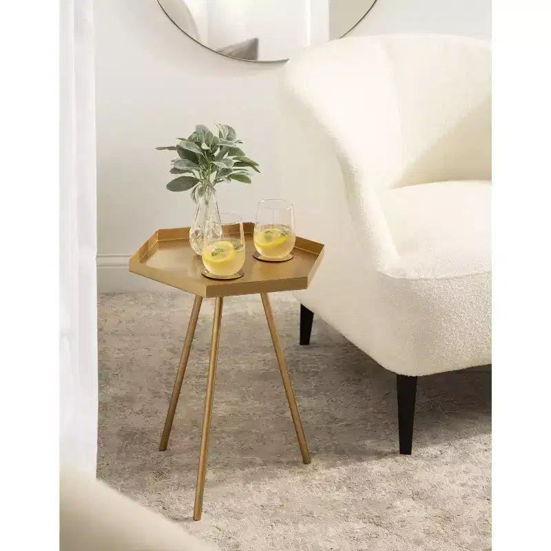 Table d'appoint hexagonale Kate and Laurel Kashvi