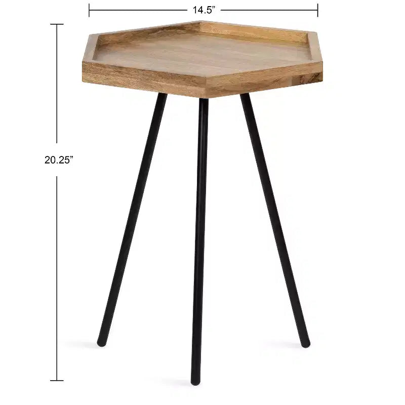 Table d'appoint hexagonale Kate and Laurel Kashvi