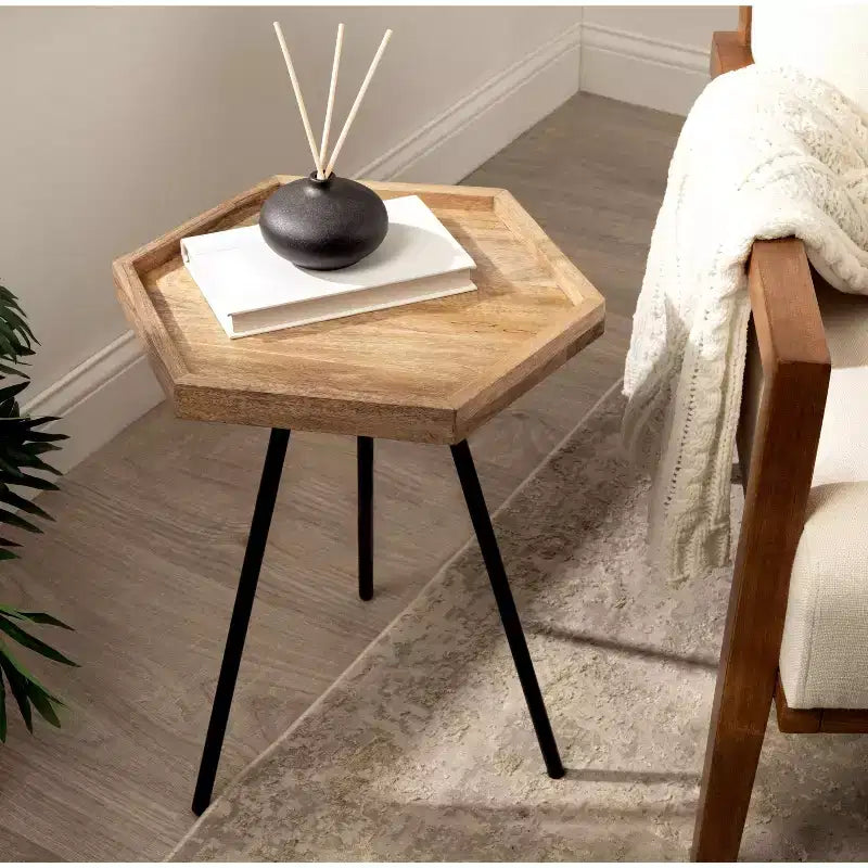 Table d'appoint hexagonale Kate and Laurel Kashvi