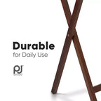 PJ Wood Table de service pliante pour télévision, en chêne miel (Lot de 8)
