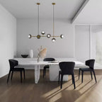 Lot de 4 chaises de salle à manger modernes en tweed tressé Conrad - Manhattan Comfort