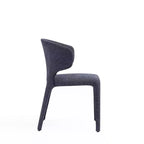 Lot de 4 chaises de salle à manger modernes en tweed tressé Conrad - Manhattan Comfort
