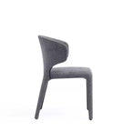Lot de 4 chaises de salle à manger modernes en tweed tressé Conrad - Manhattan Comfort