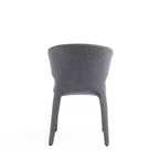 Lot de 4 chaises de salle à manger modernes en tweed tressé Conrad - Manhattan Comfort