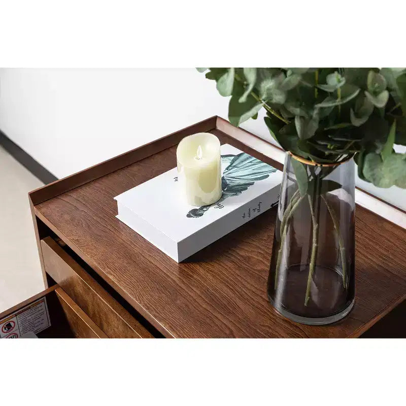 Table de chevet Janet 3 tiroirs avec station de charge | KARAT HOME