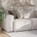 Flash Furniture Bridgetown, Canapé modulaire de luxe, Côté gauche avec accoudoir