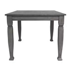 Flash Furniture Grace Table de salle à manger en bois massif avec pieds en bois tournés, Table rectangulaire en bois robuste de qualité commerciale pour 4 personnes