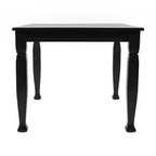 Flash Furniture Grace Table de salle à manger en bois massif avec pieds en bois tournés, Table rectangulaire en bois robuste de qualité commerciale pour 4 personnes