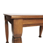 Flash Furniture Grace Table de salle à manger en bois massif avec pieds en bois tournés, Table rectangulaire en bois robuste de qualité commerciale pour 4 personnes
