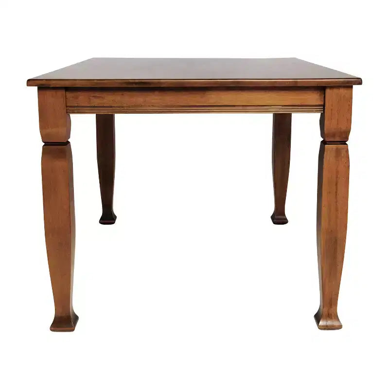 Flash Furniture Grace Table de salle à manger en bois massif avec pieds en bois tournés, Table rectangulaire en bois robuste de qualité commerciale pour 4 personnes