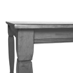 Flash Furniture Grace Table de salle à manger en bois massif avec pieds en bois tournés, Table rectangulaire en bois robuste de qualité commerciale pour 4 personnes
