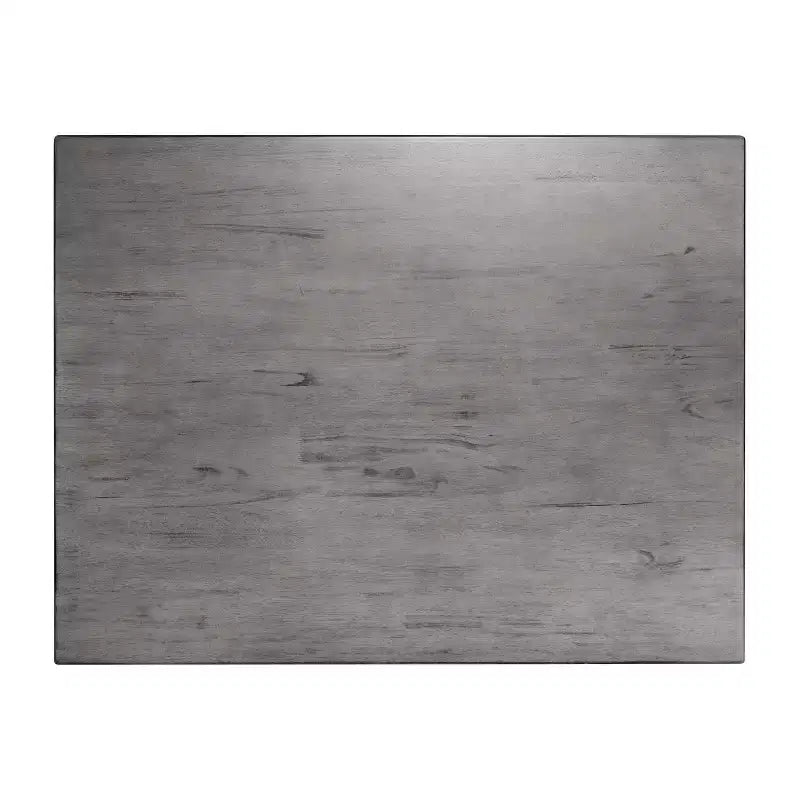 Flash Furniture Grace Table de salle à manger en bois massif avec pieds en bois tournés, Table rectangulaire en bois robuste de qualité commerciale pour 4 personnes